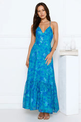 Dance Under Stars Maxi Dress Blue